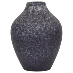 Midcentury German Ceramic Vase in Blue, circa 1970