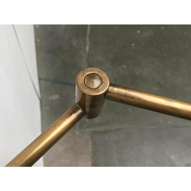 Aplique de pared de latón estilo Hollywood Regency alemán de mediados de siglo, Florian Schulz en venta 3