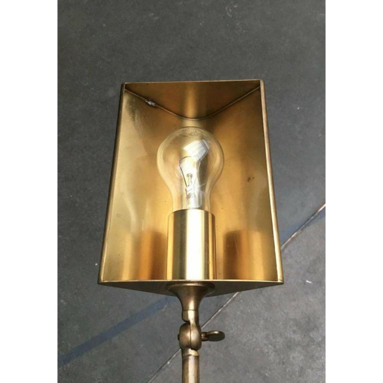 Aplique de pared de latón estilo Hollywood Regency alemán de mediados de siglo, Florian Schulz en venta 4