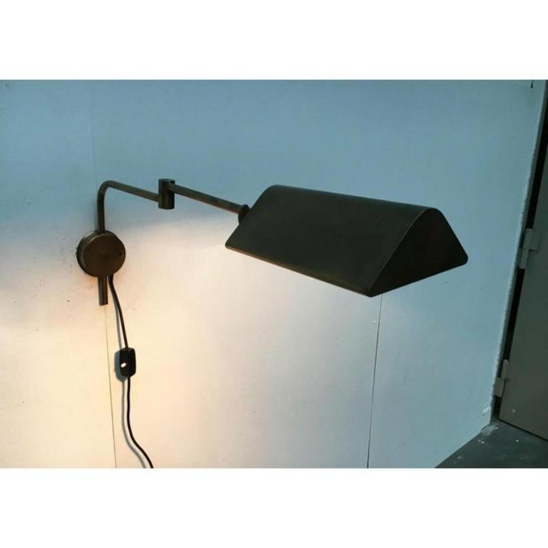 Aplique de pared de latón estilo Hollywood Regency alemán de mediados de siglo, Florian Schulz en venta 5