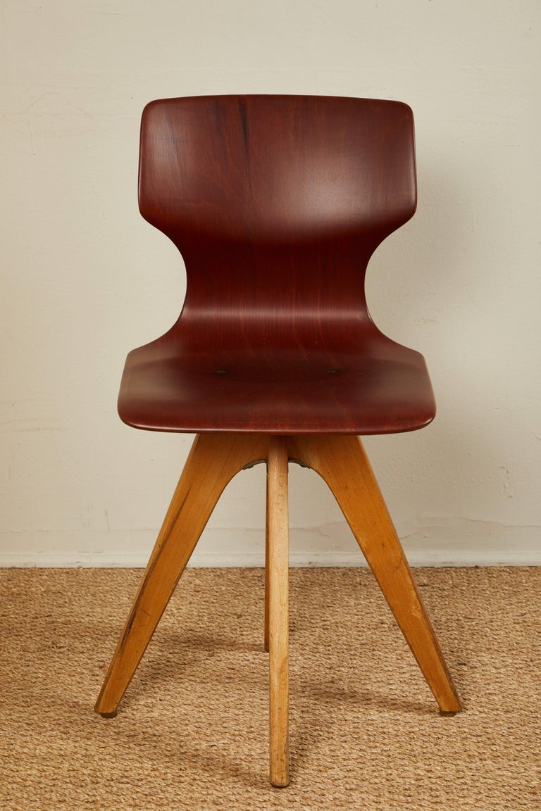Midcentury German School Chairs For Sale at 1stdibs