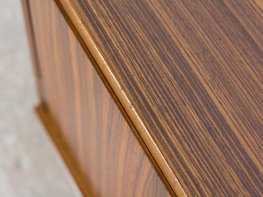 Midcentury German Sideboard in Zebrano Wood by Bär Möbel For Sale 1