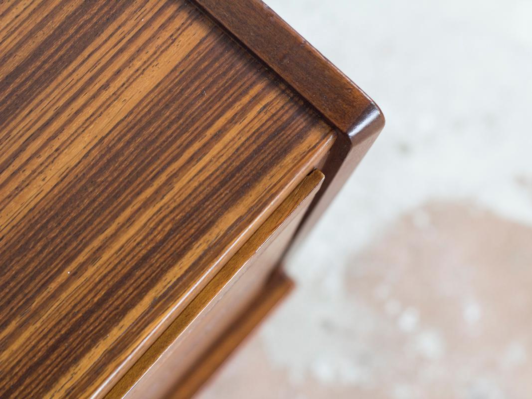 Midcentury German Sideboard in Zebrano Wood by Bär Möbel For Sale 2