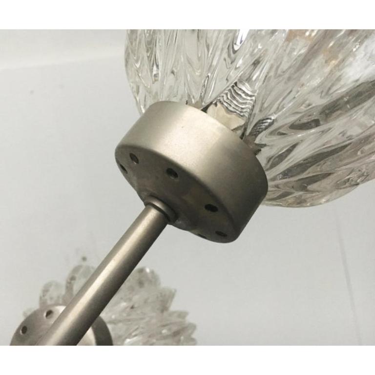 MidCentury German Space Age Glass and Metal Chandelier from Richard Essig, 1960s For Sale 7