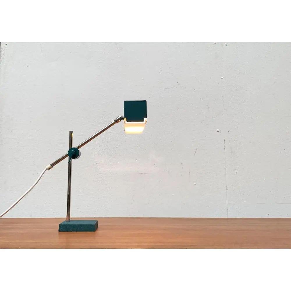 MidCentury German Space Age Minimalist Table Lamp from Leclaire & Schäfer, 1960s For Sale 6