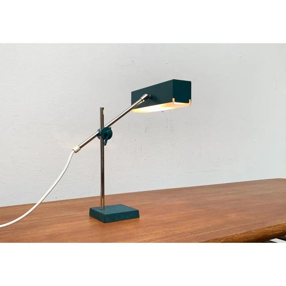 MidCentury German Space Age Minimalist Table Lamp from Leclaire & Schäfer, 1960s For Sale 1