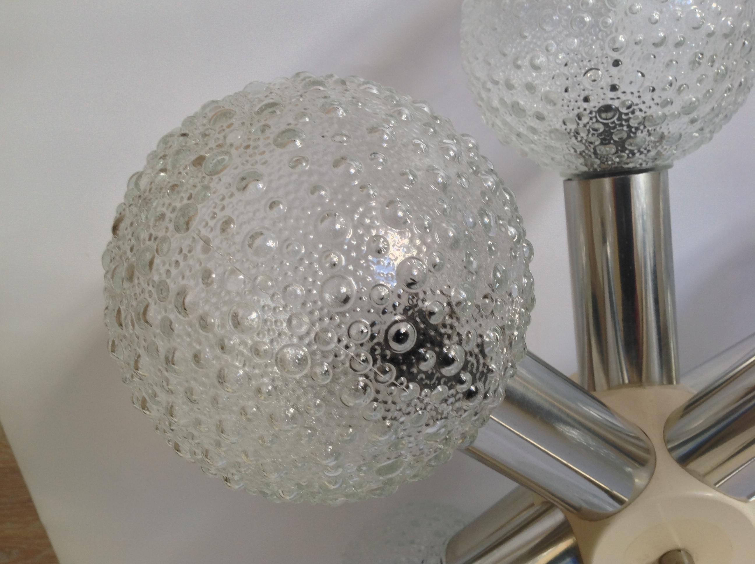 Araña alemana de bolas de cristal Sputnik de mediados de siglo, años 70 en Bueno estado para la venta en Badajoz, Badajoz