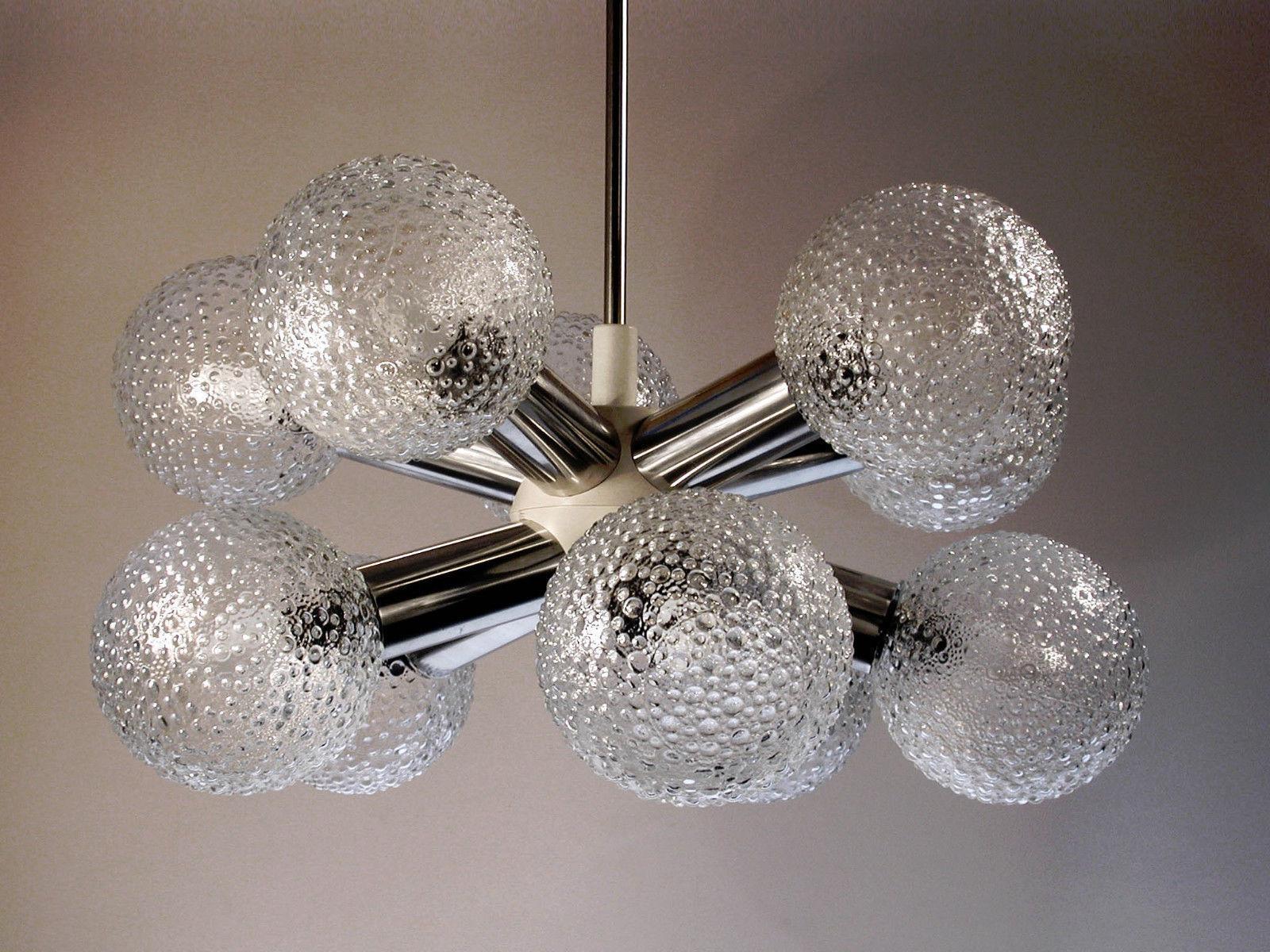 Araña alemana de bolas de cristal Sputnik de mediados de siglo, años 70 finales del siglo XVII en venta