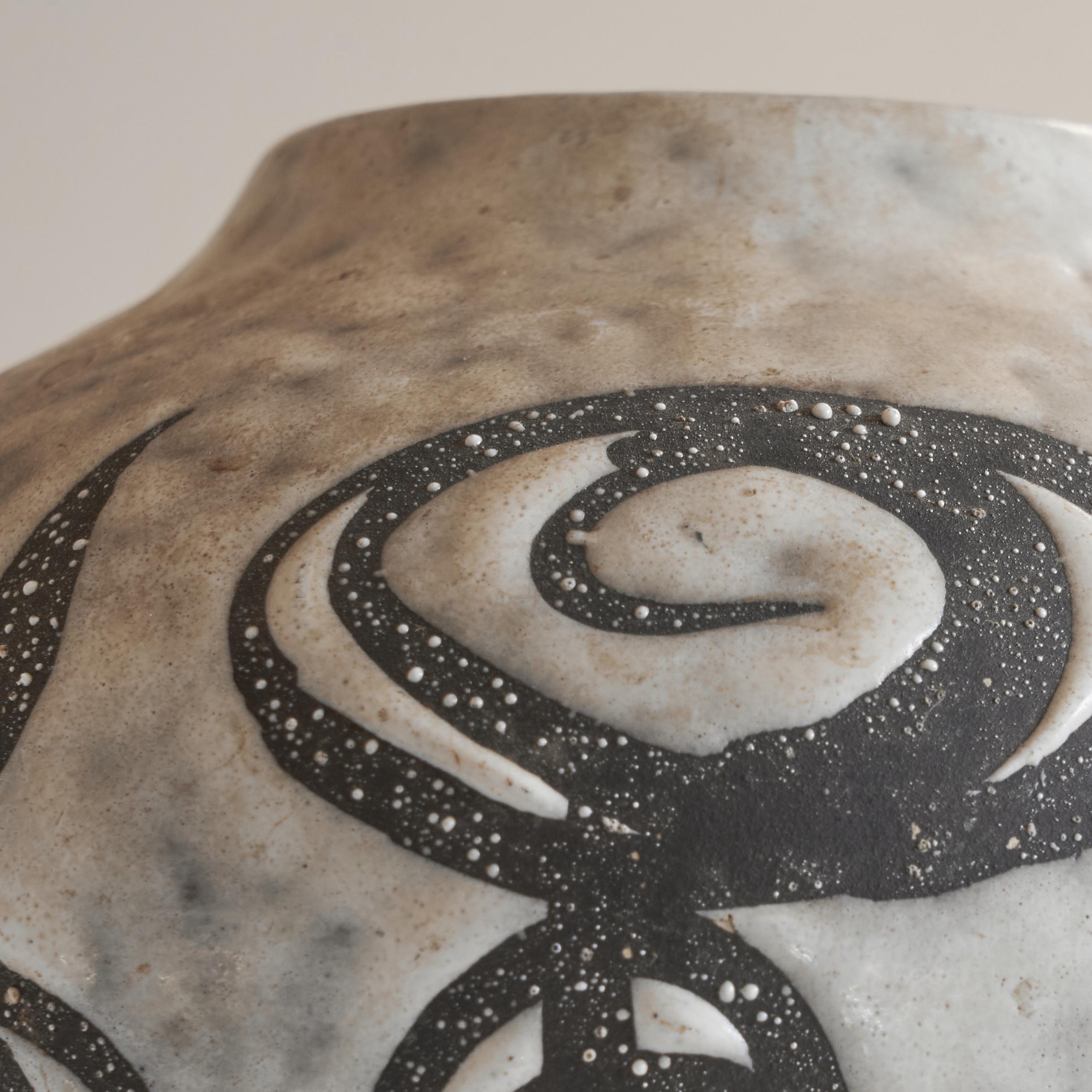 Smaltato Vaso di Studio Pottery tedesco del Medioevo, anni '60 in vendita
