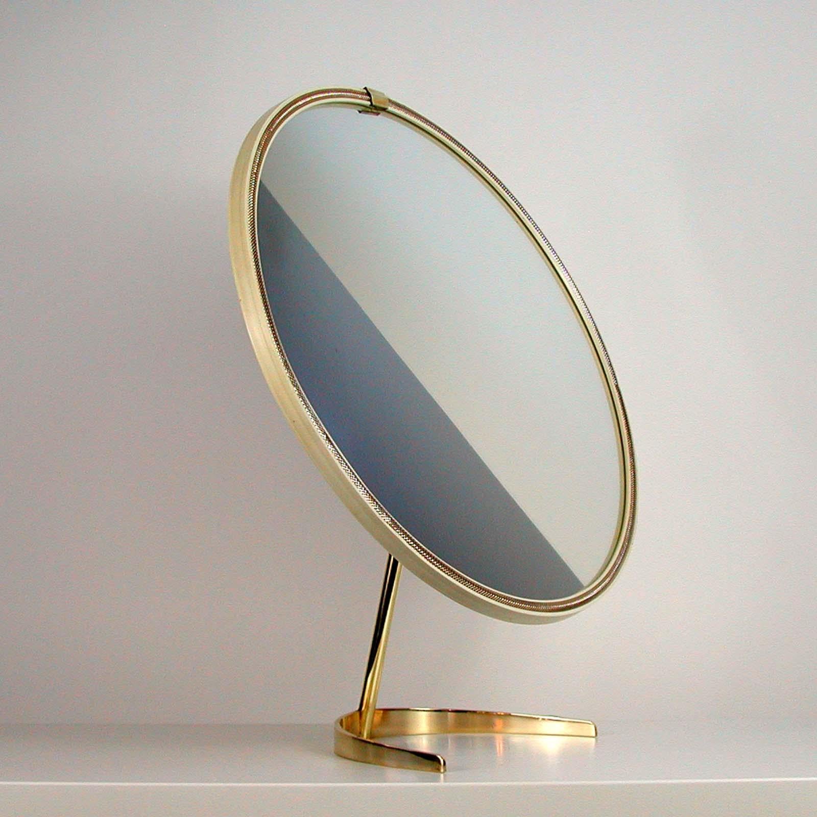 Midcentury German Table Vanity Mirror by Vereinigte Werkstätten München, 1950s 4