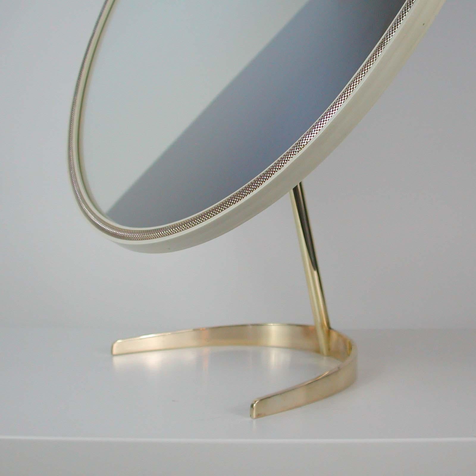 Midcentury German Table Vanity Mirror by Vereinigte Werkstätten München, 1950s 5