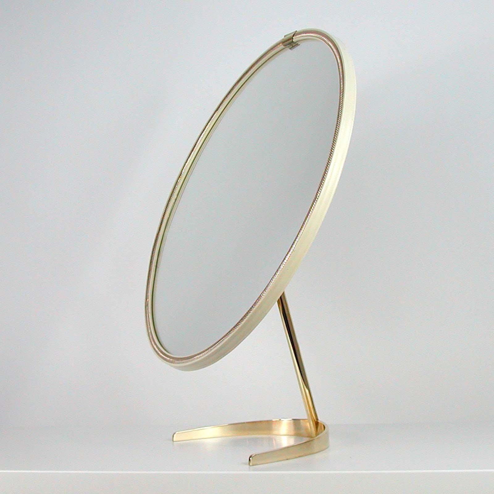 Mid-Century Modern Midcentury German Table Vanity Mirror by Vereinigte Werkstätten München, 1950s