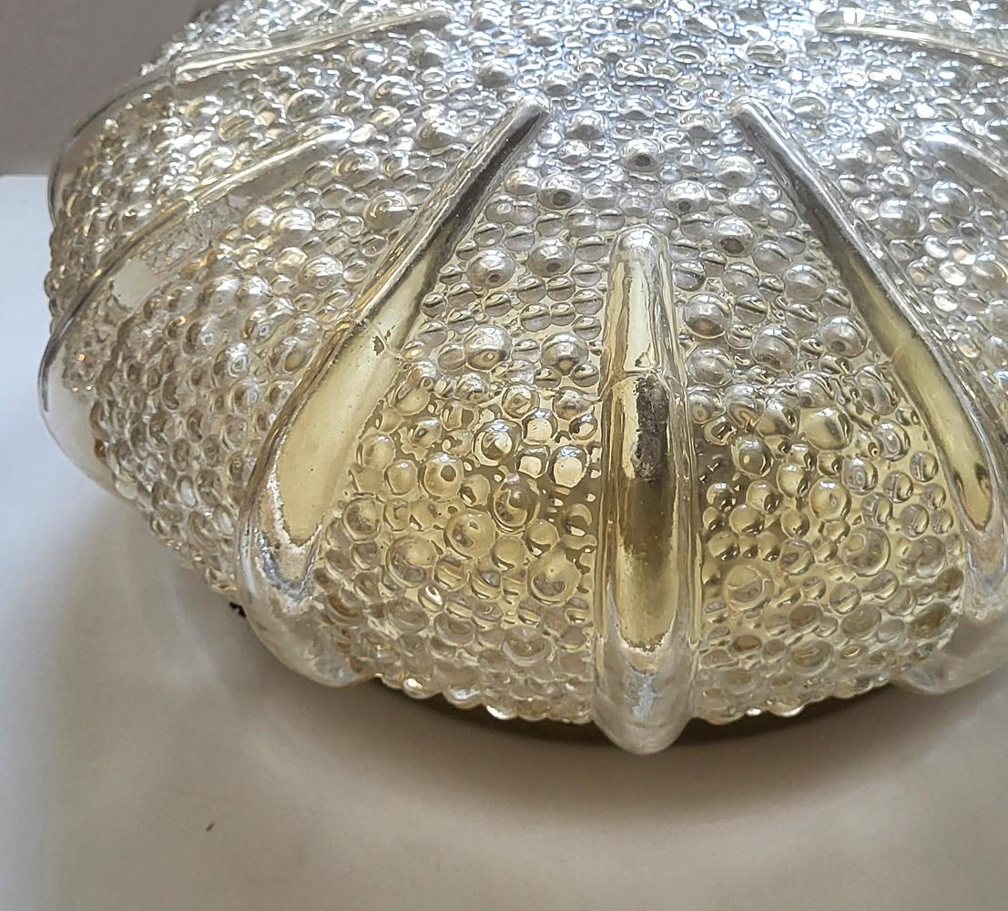 Mid-Century Modern Plafonnier ou applique murale en verre ambré vintage allemand du milieu du siècle, 1960s en vente