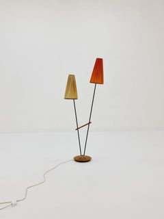 Midcentury German walnut &brass DDR, 1960s