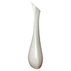 MidCentury German White Sculptural Vase by Peter Müller for Sgrafo Modern, 1960s