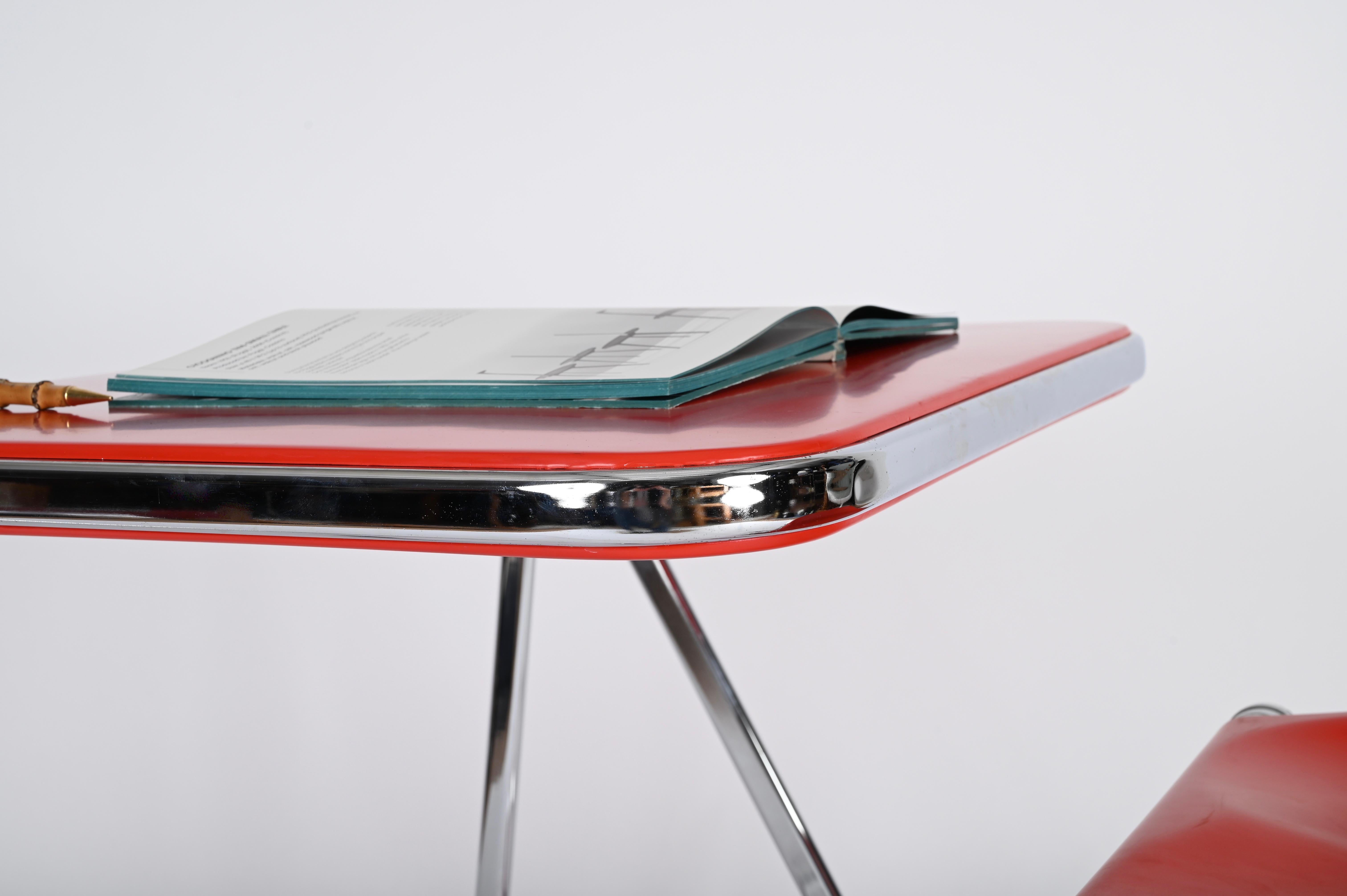 Midcentury Giancarlo Piretti Red 
