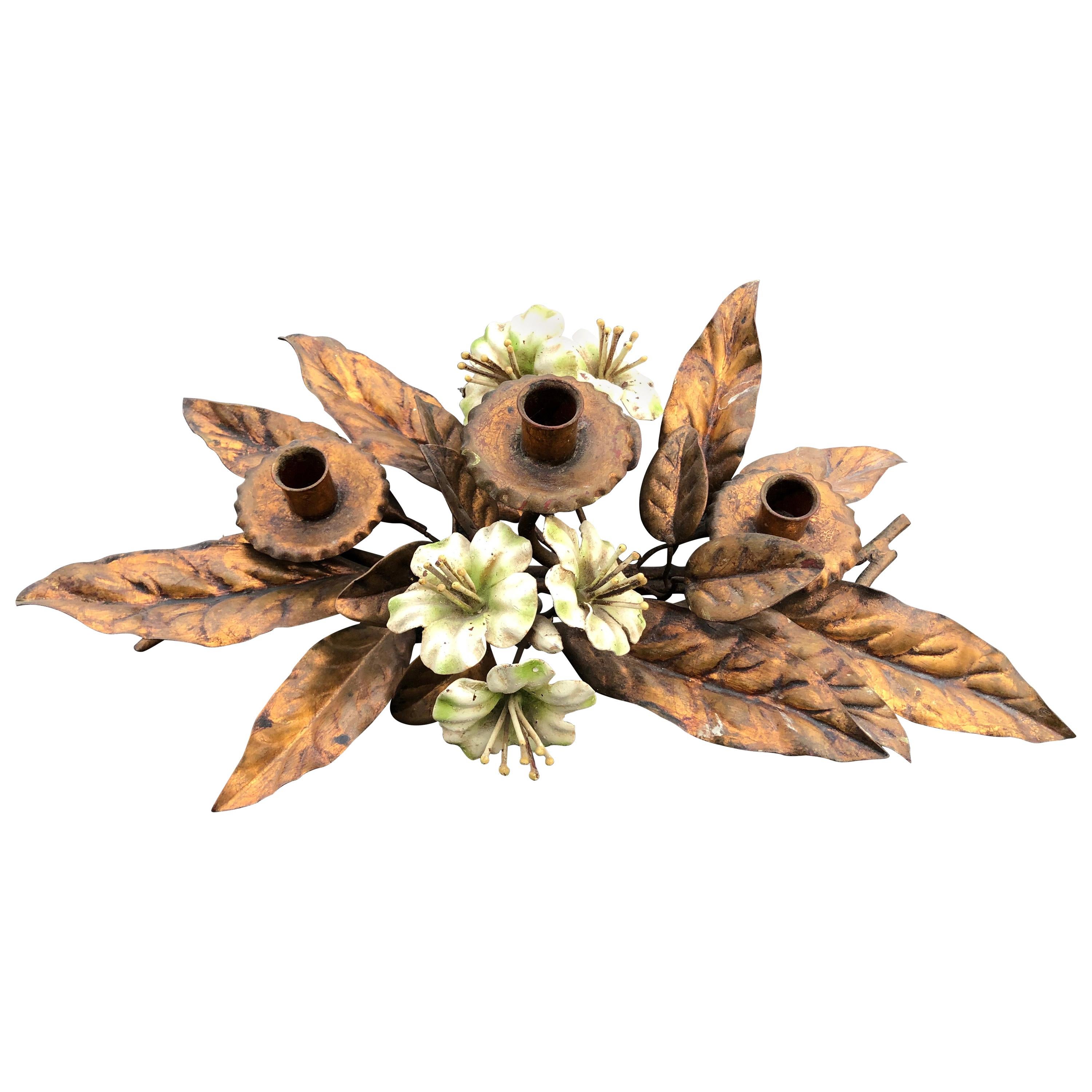 MidCentury Modern Chrome Candle Holder at 1stDibs