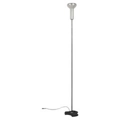 Midcentury Gino Sarfatti Chrome Aluminum Italian 1073 Floor Lamp, Arteluce 1950s