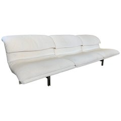 Mid Century Modern Giovanni Offredi für Saporiti Italien Wave Sofa Made in Italy