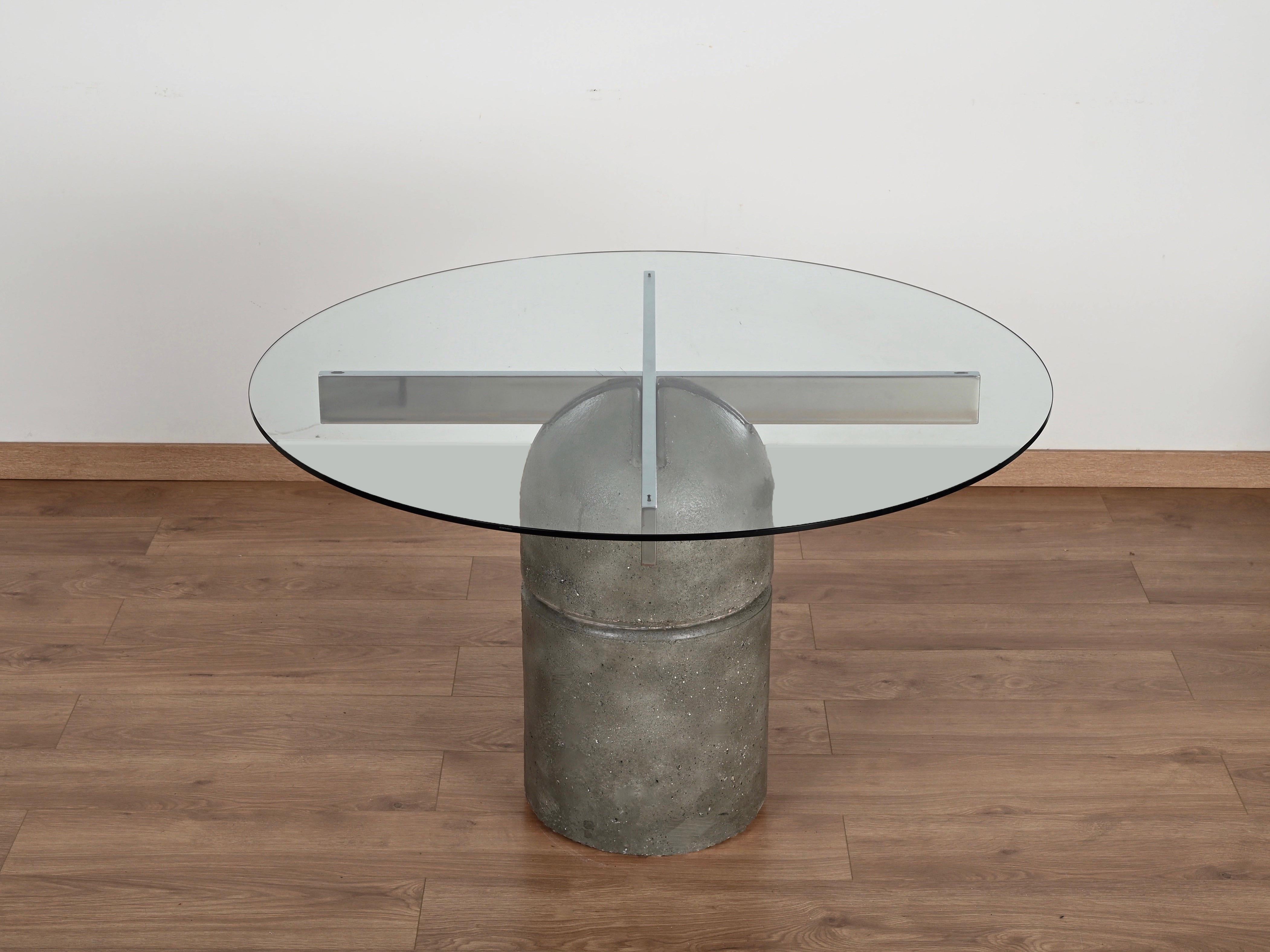 Esstisch „Paracarro“ von Giovanni Offredi aus der Mitte des Jahrhunderts, Italien 1973 (Moderne der Mitte des Jahrhunderts) im Angebot