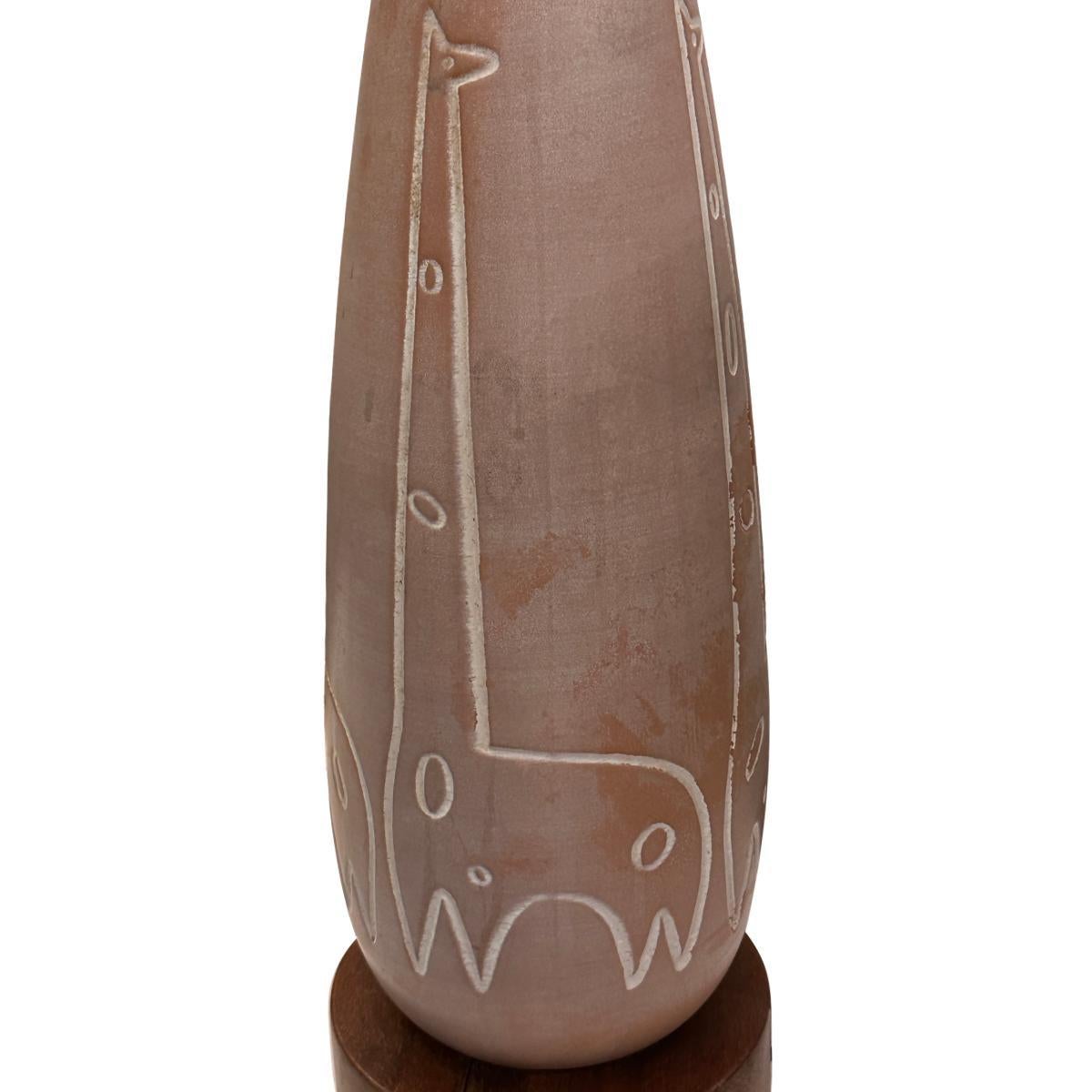 Mid-20th Century Midcentury Giraffe Lamp For Sale