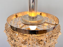 Midcentury Glass Chandelier by Kinkeldey, Germany, 1970s