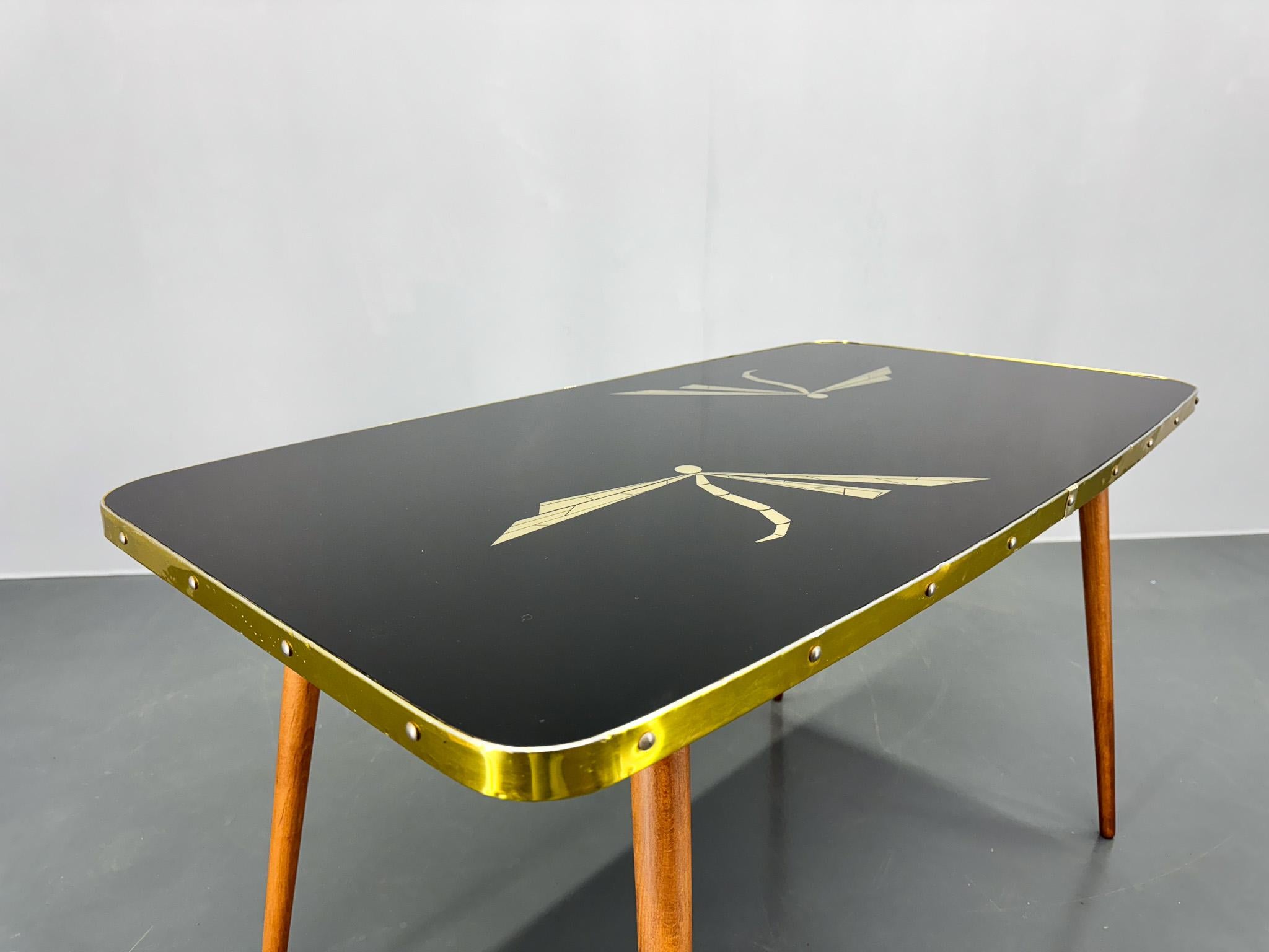 Table basse en verre fabriquée en Allemagne, 1960 en vente 4
