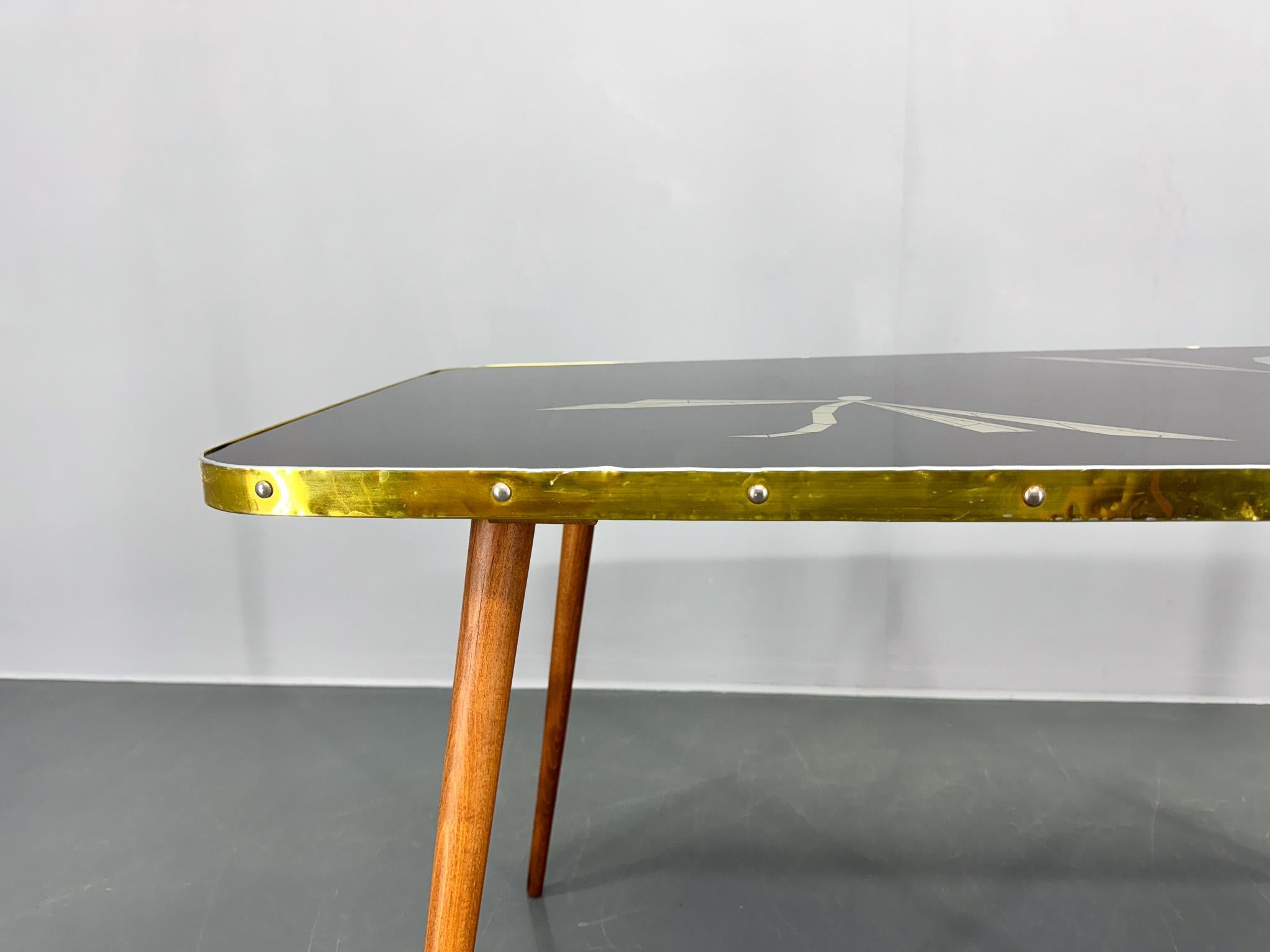 Table basse en verre fabriquée en Allemagne, 1960 en vente 5