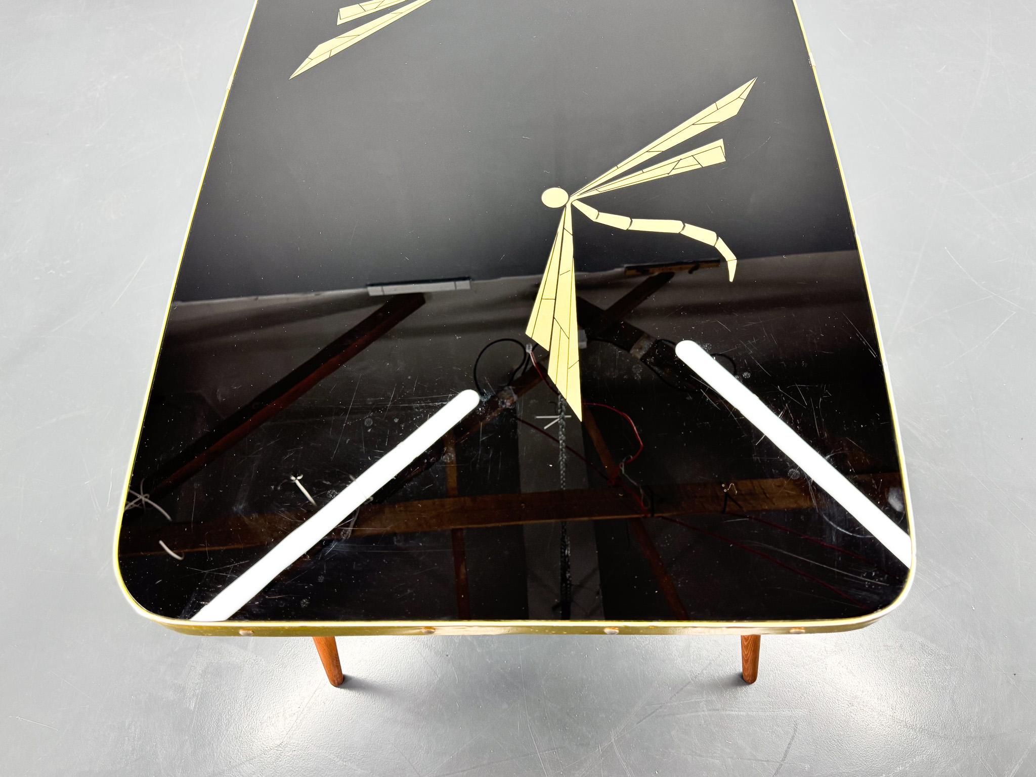 Table basse en verre fabriquée en Allemagne, 1960 en vente 1