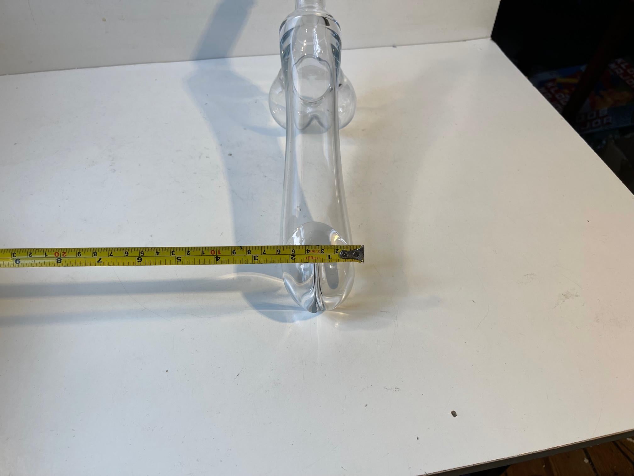Mid-Century Glass Fallos, Penis Decanter by Holmegaard, Denmark, 1960s 1