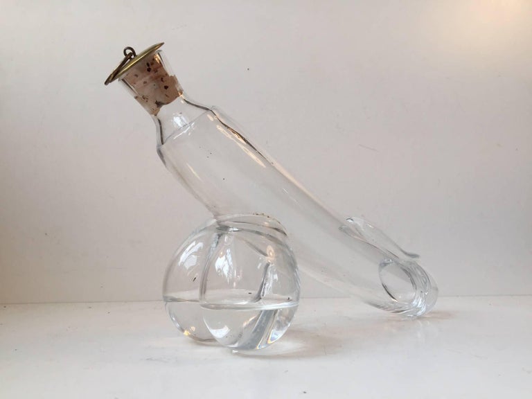 Mid-Century Glass Fallos, Penis Decanter by Holmegaard, Denmark, 1960s at  1stDibs