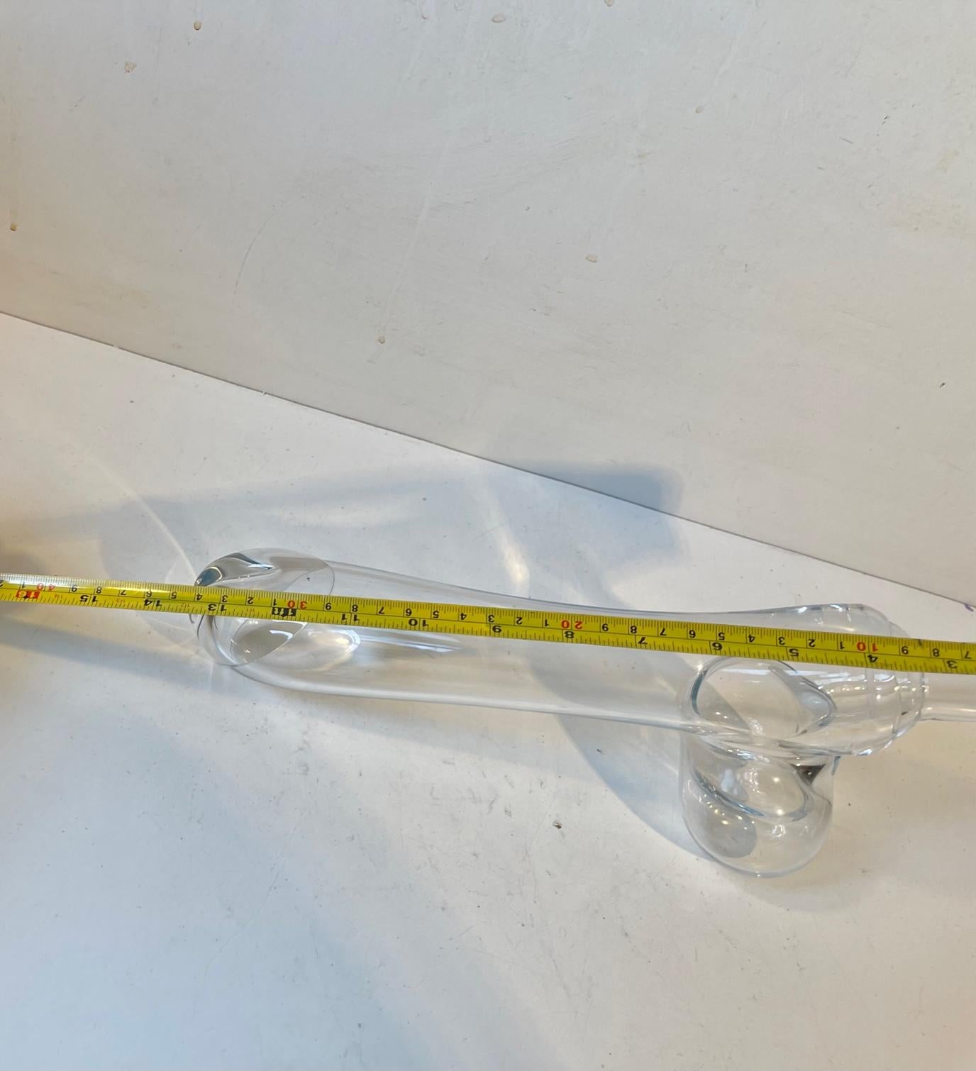 Mid-Century Glass Fallos, Penis Decanter by Holmegaard, Denmark, 1960s In Good Condition In Esbjerg, DK