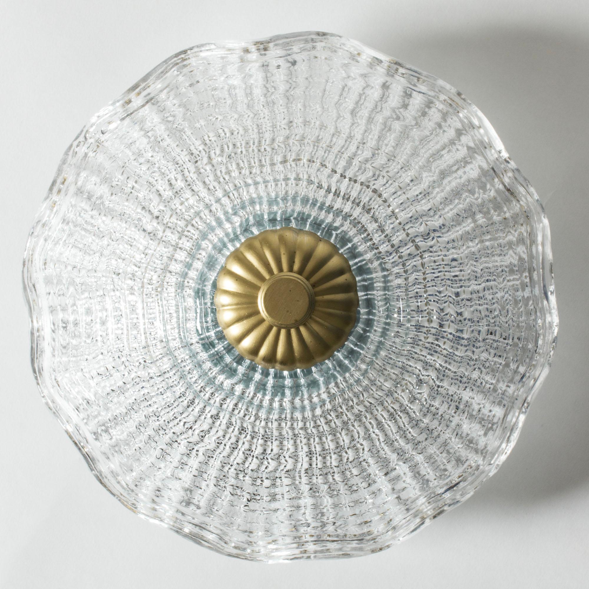 Scandinave moderne Montures de chasse d'eau en verre du milieu du siècle par Carl Fagerlund, Orrefors, Suède, années 1940 en vente