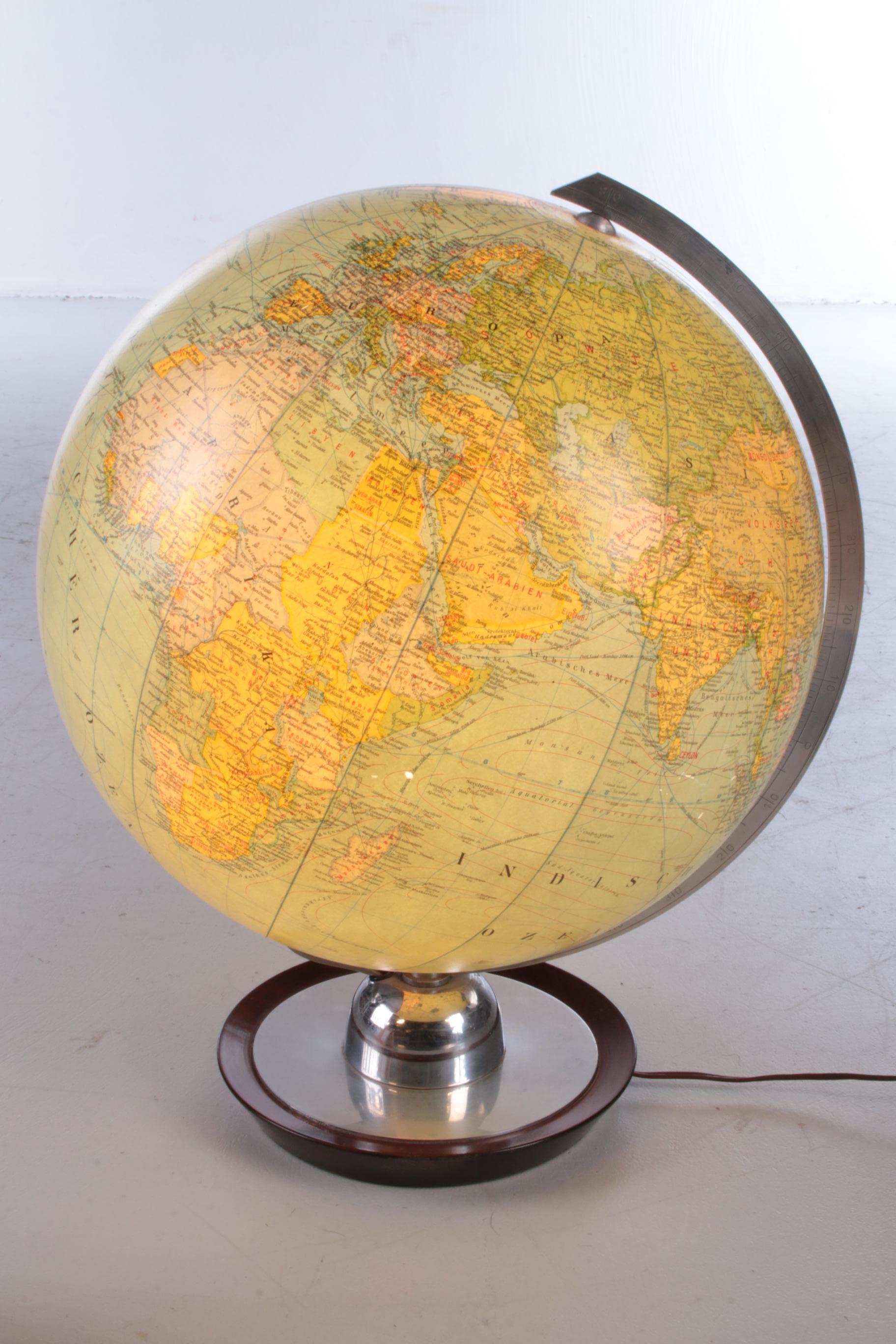 germany on a globe