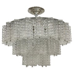 Midcentury Glass Light Fixture