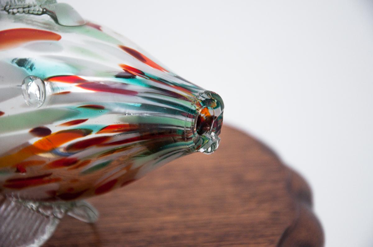 glass fish ornament 1970s