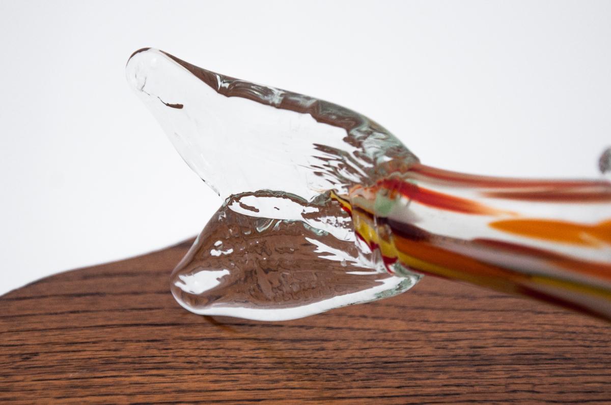 Mid-Century Modern Midcentury Glass Ornament, Fish, 1960s