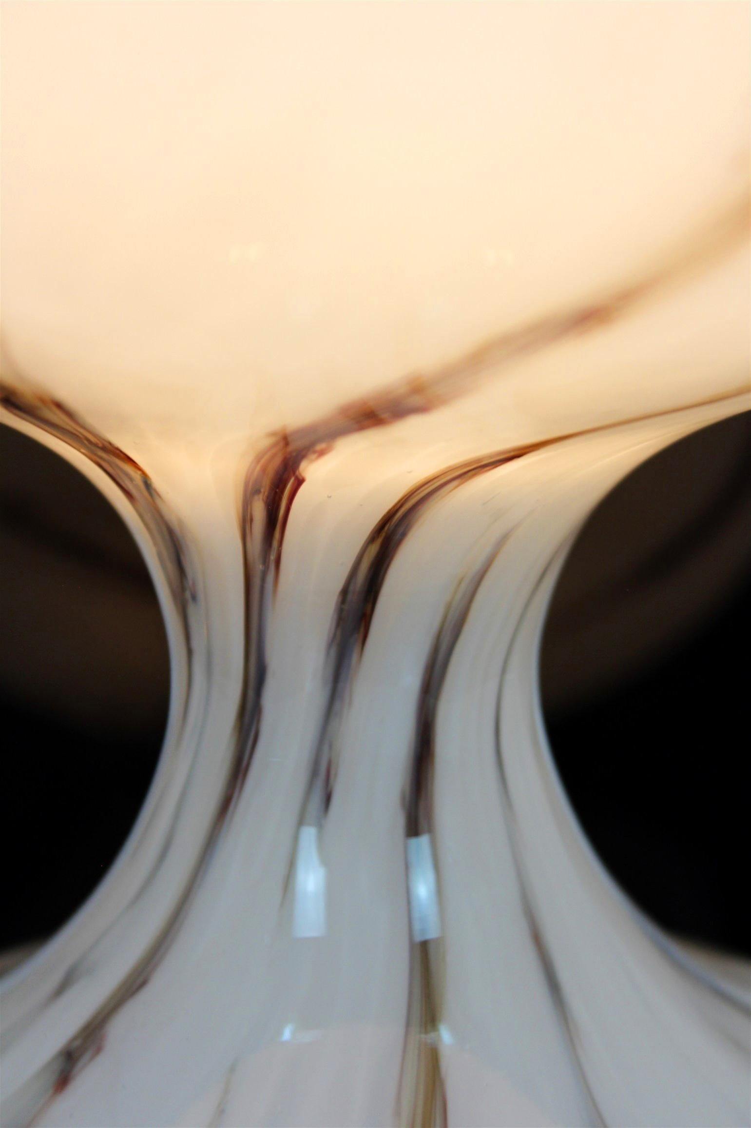 Midcentury Glass Table Lamp by Stepan Tabera for Opp Jihlava, 1970s For Sale 4