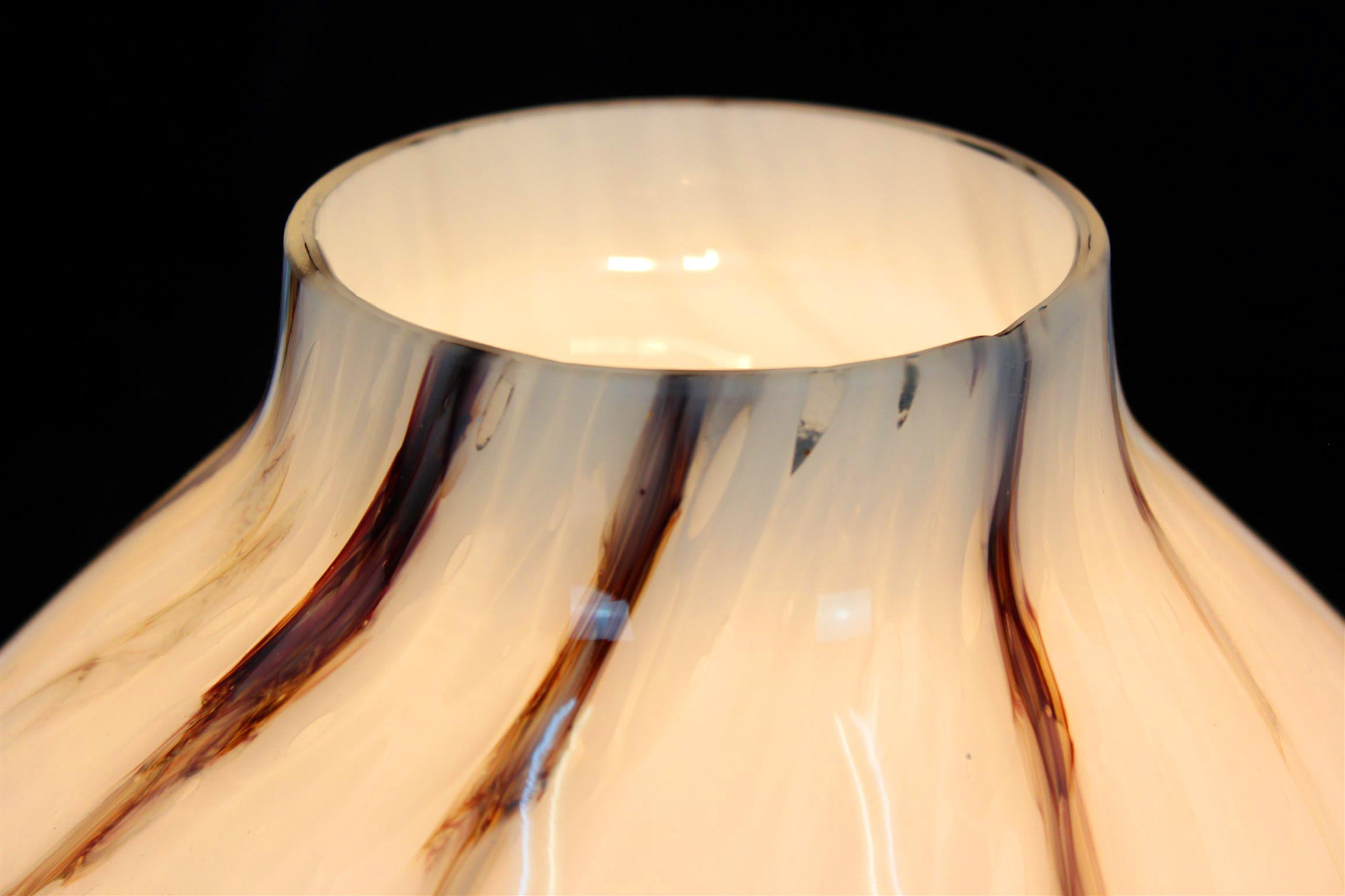 Midcentury Glass Table Lamp by Stepan Tabera for Opp Jihlava, 1970s For Sale 7