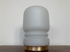 Midcentury Glass Table Lamp for Valasske Mezirici, Czechoslovakia, 1970s