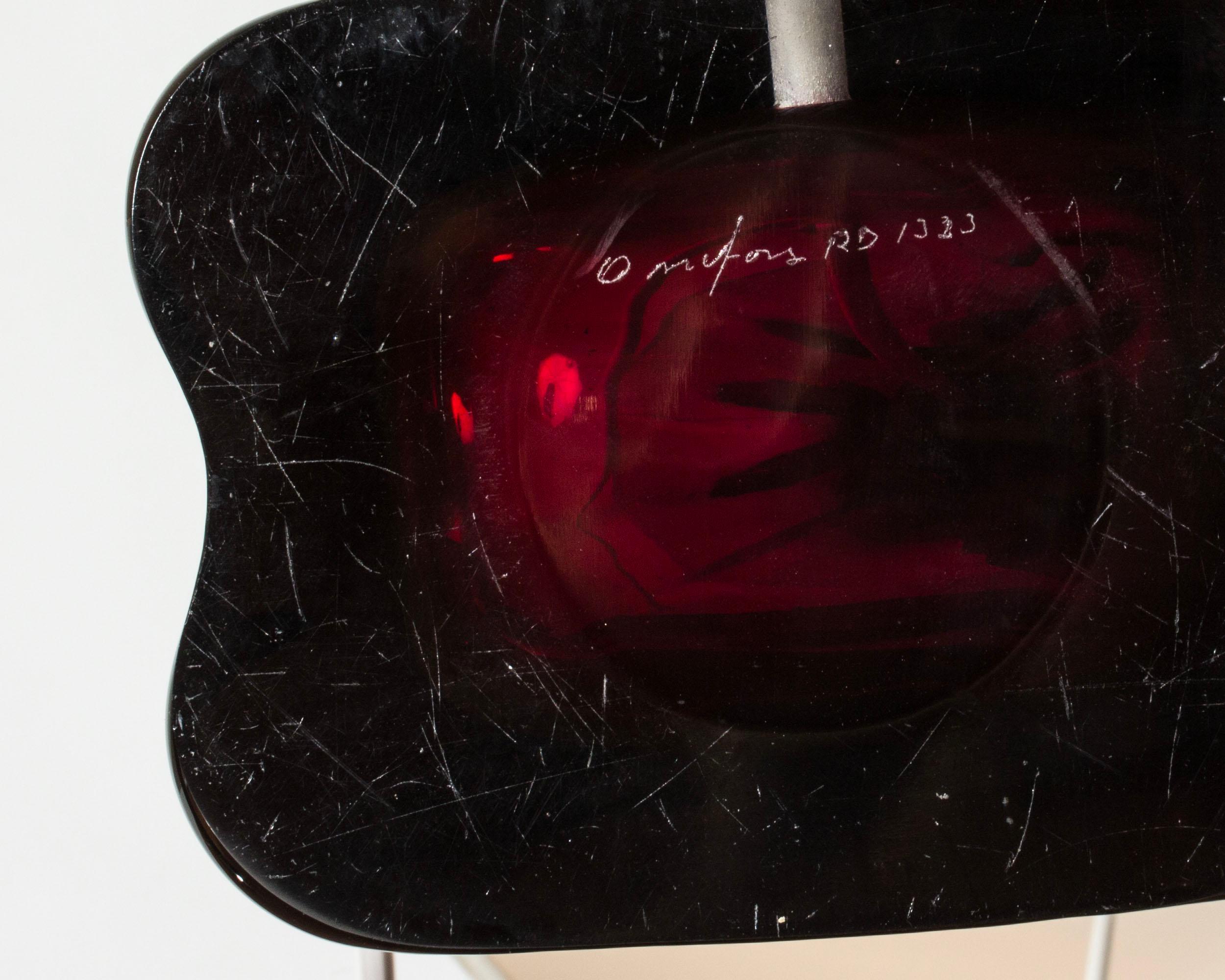 Lámparas de sobremesa de cristal de Carl Fagerlund, Orrefors, Suecia, años 60 mediados del siglo XX en venta