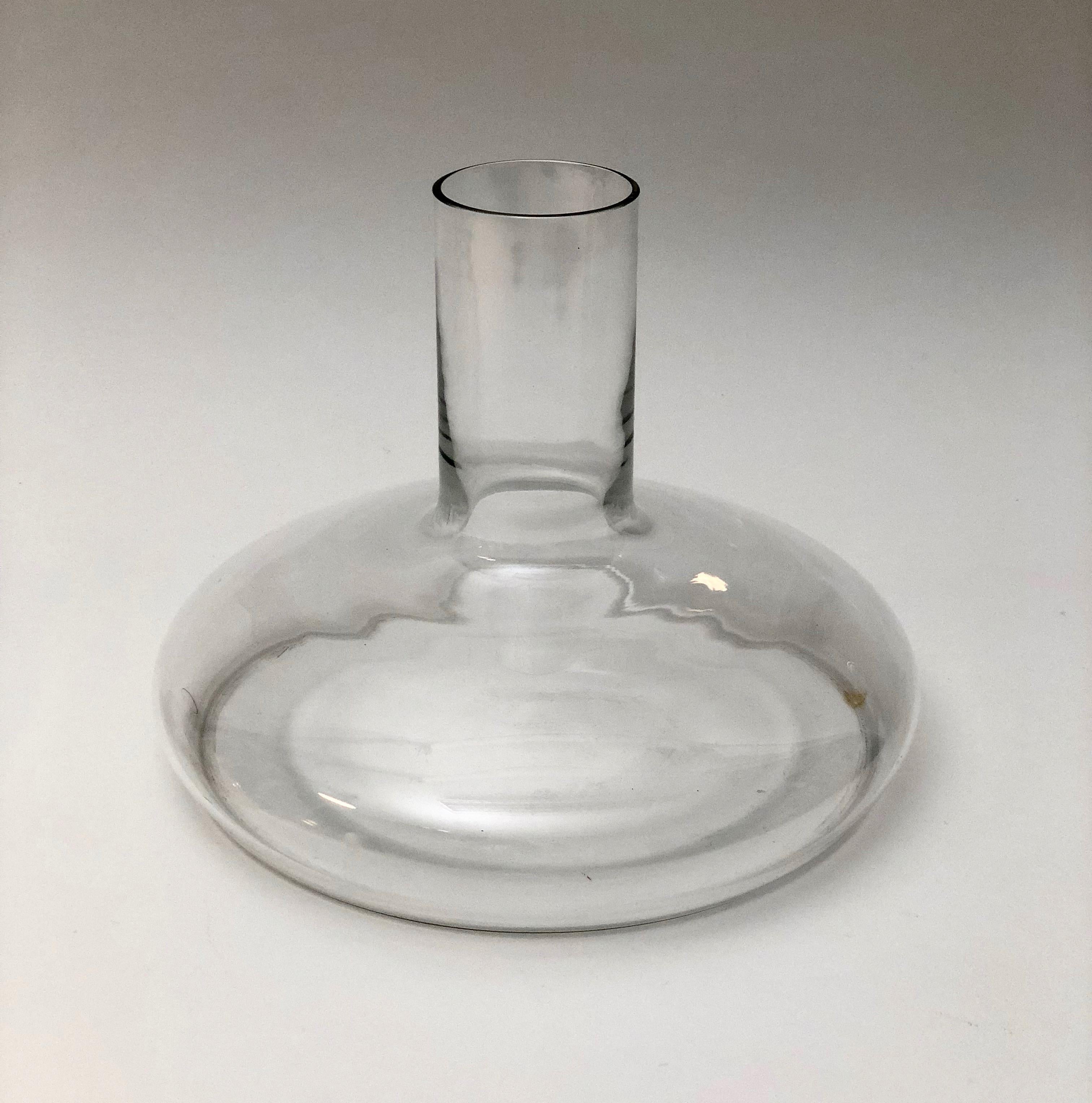 A hand blown glass vase from Carl Auböck, made in the 1950s, From Vienna, Austria.