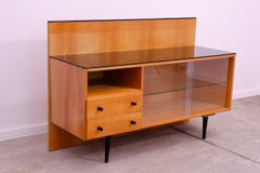 Armoire-bibliothèque vitrée du milieu du siècle par Mojmír Požár, Tchécoslovaquie, années 1960