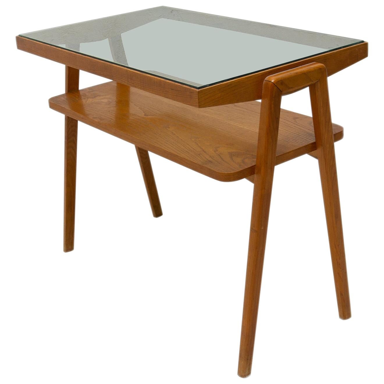 Midcentury Glazed Coffee or Side Table, Czechoslovakia, 1960s