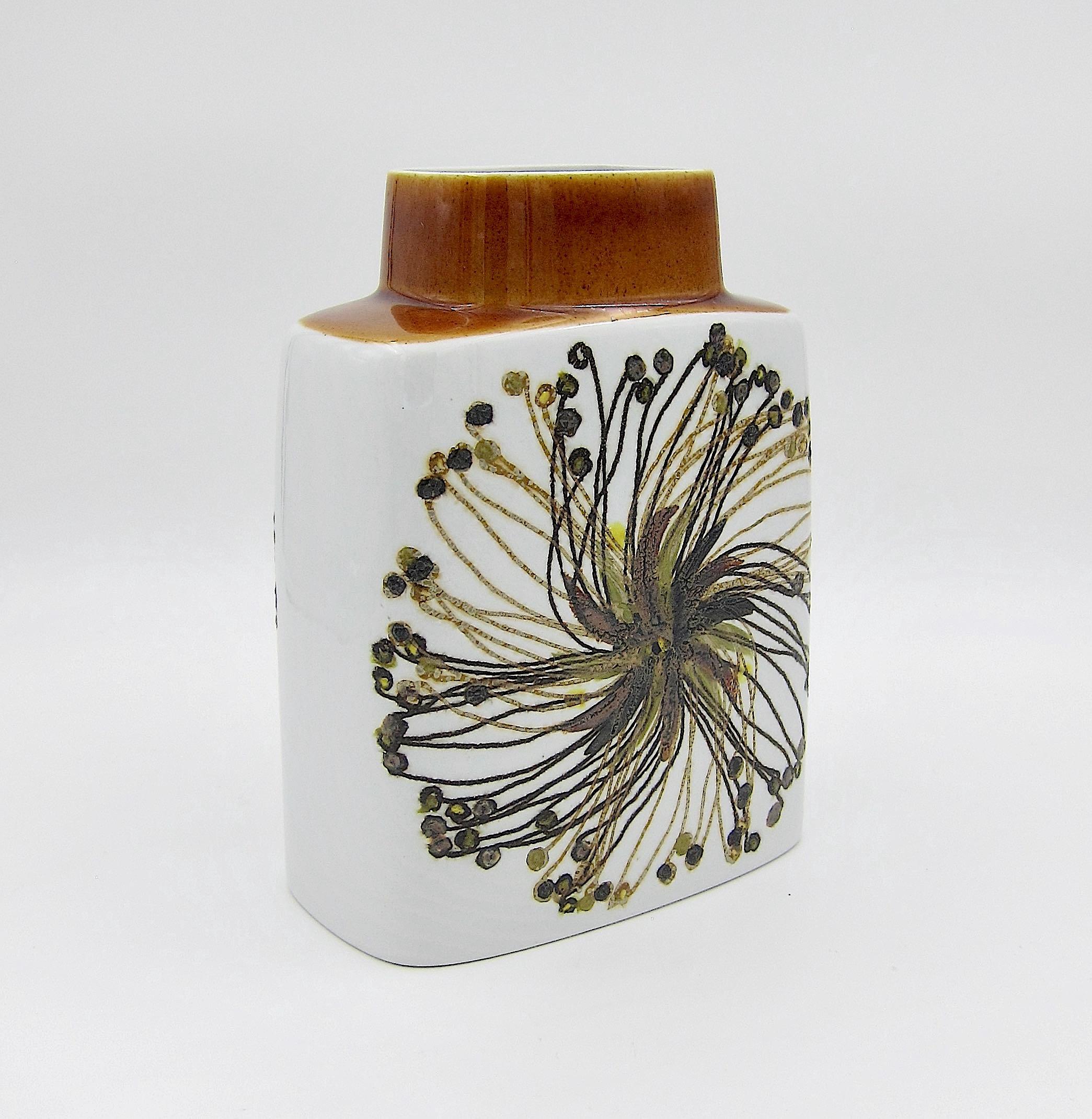 Danish Midcentury Scandinavian Glazed Faience Vase by Ellen Malmer for Royal Copenhagen