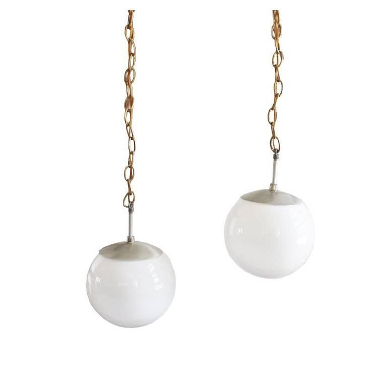 Midcentury Globe Swag Pendants