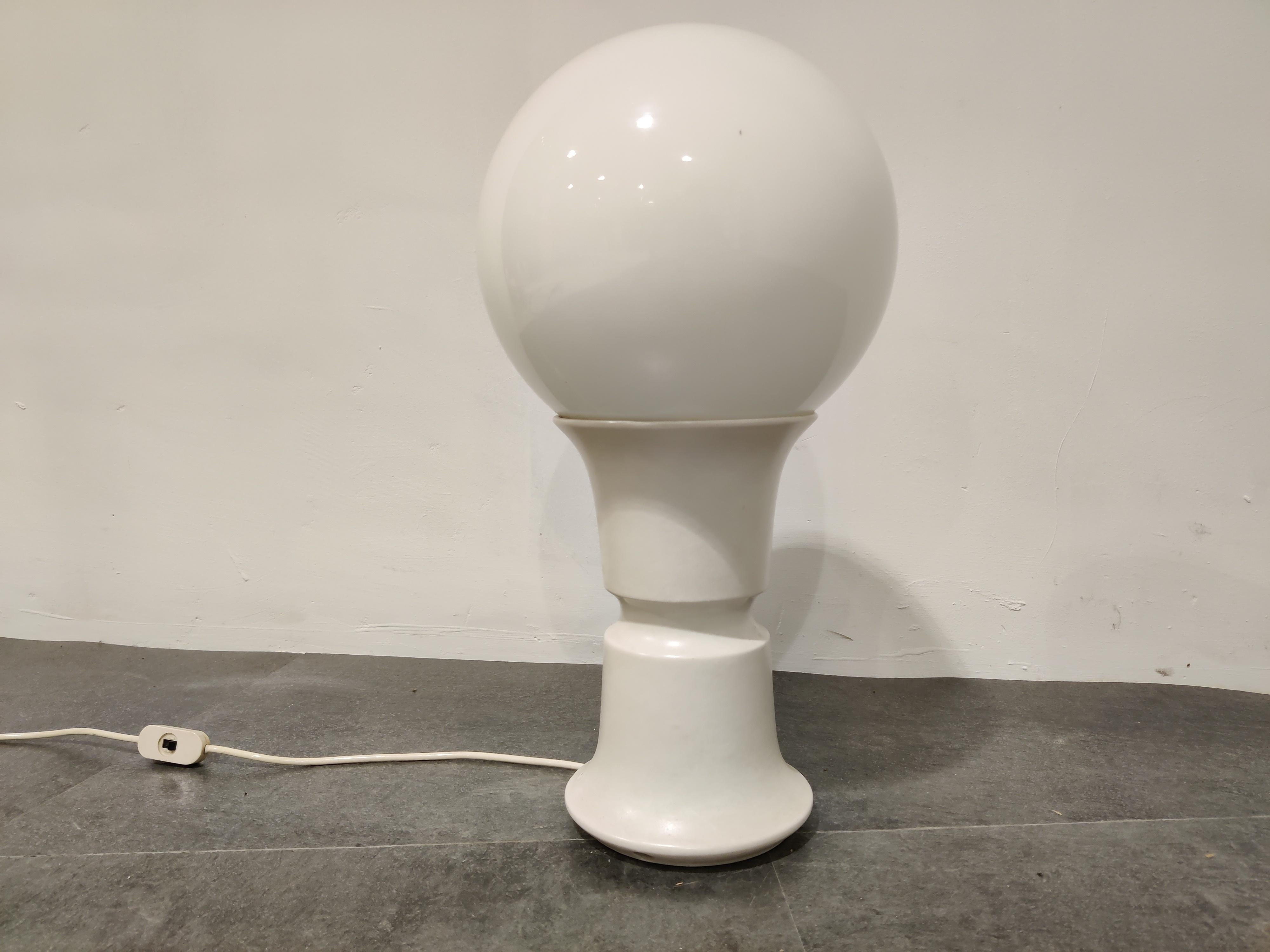 Late 20th Century Midcentury Globe Table Lamp, 1970s For Sale