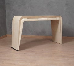 Console italienne mi-siècle en peau de chèvre, 1990