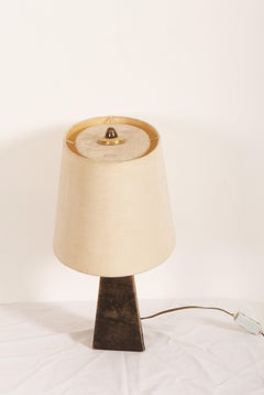 Midcentury Goatskin Table Lamp by Aldo Tura