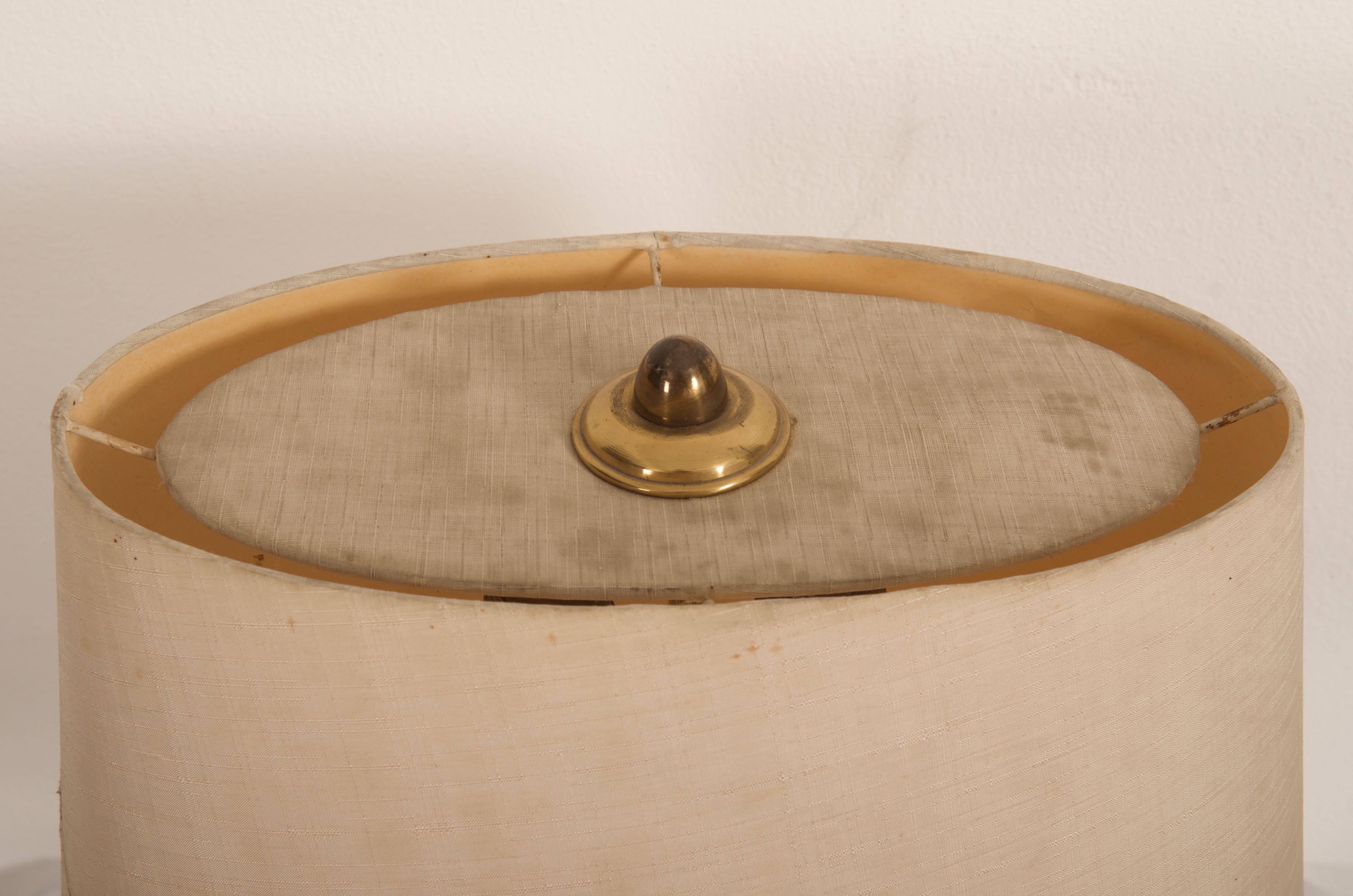 Italian Midcentury Goatskin Table Lamp by Aldo Tura For Sale